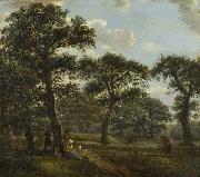Jan van der Heyden Figures Resting and Promenading in an Oak Forest Germany oil painting artist
